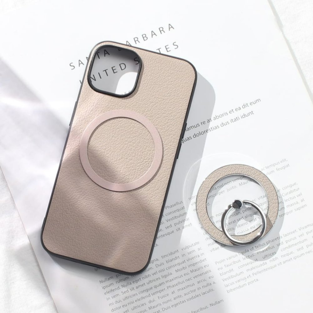 iphone17 ケース レザー リング付き iphone17Pro iphoneAir iphone17ProMAX 本革 マグセーフ対応 magsafe対応 17 air 17pro 17promax アイフォン17 アイフォン17promax スマホリング リング ホルダー スタンド スリム 山羊革 17プロ エアー 17プロマックス ベージュ 送料無料