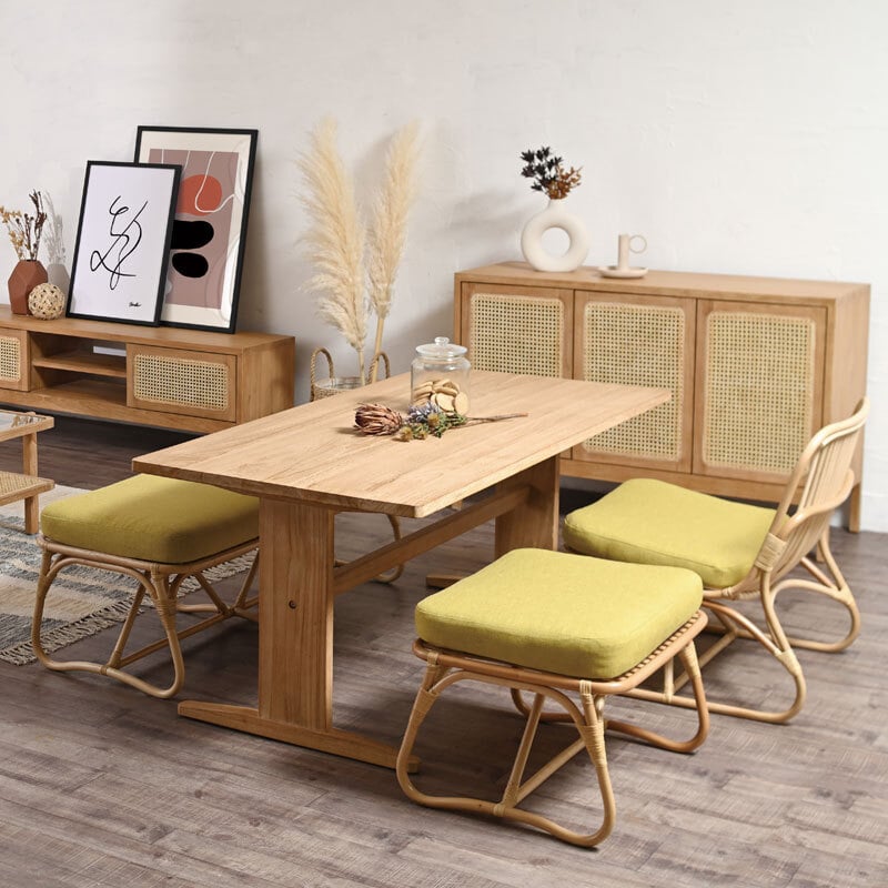 ダイニング家具 ダイニングテーブル 140cm ロータイプ テーブル単品 木製 チーク 無垢材 シンプル おしゃれ 北欧 ナチュラル インテリア テイスト 家具 レストラン カフェ