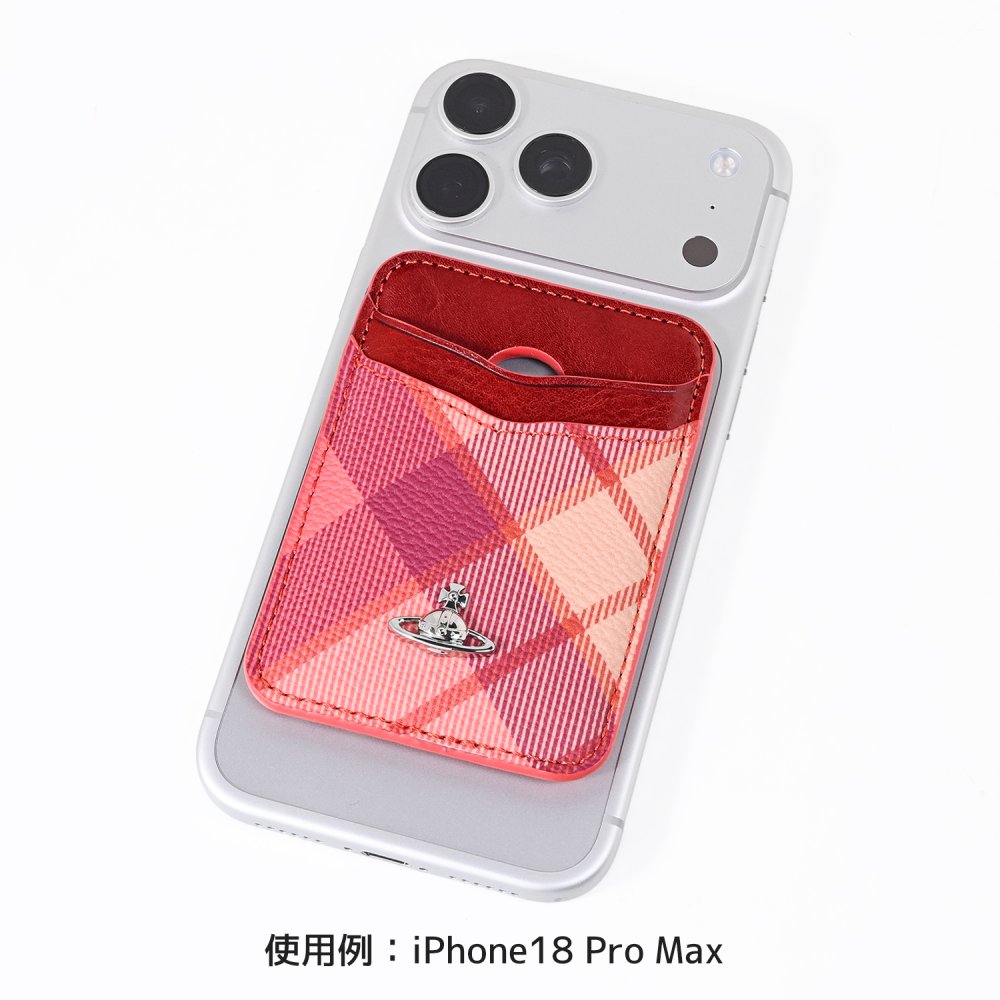 ヴィヴィアンウエストウッド Vivienne Westwood カードケース マグネティックカードホルダー マグネット タータンチェック レディース フレッシャーピンク 5403000WU C009L G201 送別会 誕生日 お中元 結婚祝い 結婚式 彼氏 息子 夫 男性 彼女 妻 女性 財布 高級 父の日 母の日【スペシャルラッピング660円(別売り)】 即日発送ファッション小物 ホワイトデー