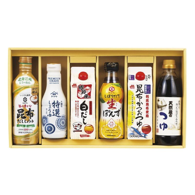 【ギフト対応無料】お歳暮・冬ギフト 上品な旨味調味料詰合せ (JUH-40) ※送料無料(北海道・沖縄は除く)