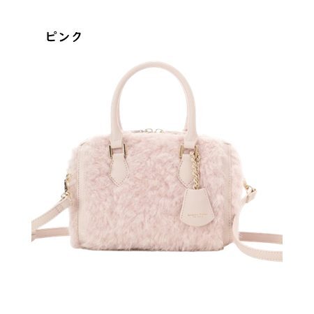【無料ラッピング】 サマンサタバサプチチョイス Samantha Thavasa Petit Choice ボストンバッグ ファー ショルダー 可愛い レディース ブランド 正規品 新品 ギフト プレゼント 人気 おすすめ 誕生日 記念日 クリスマス 送料無料 stp522590