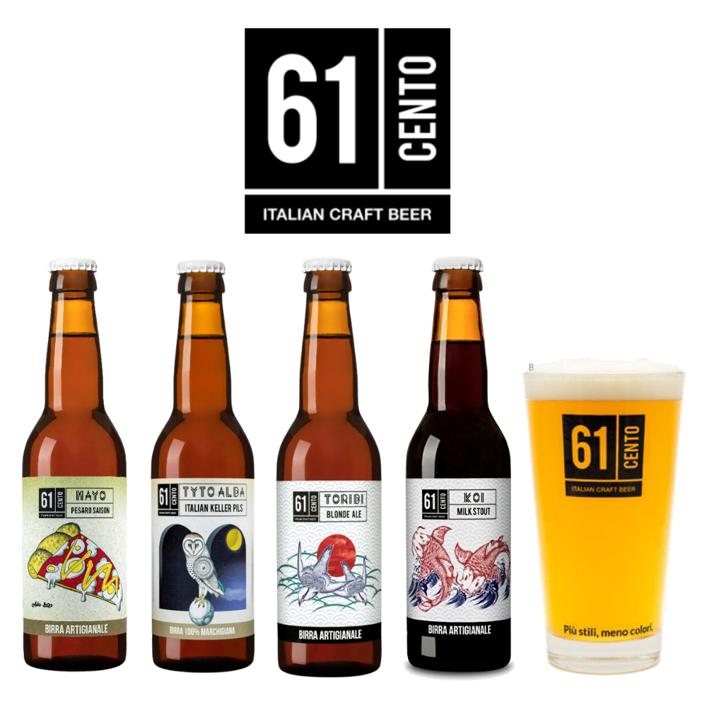 イタリア Birrificio 61cento 330ml 飲み比べ 4本セット ギフト 詰め合わせ 飲み比べセット クラフトビール ご当地ビール 地ビール 輸入ビール