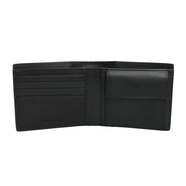 カルバンクライン CALVIN KLEIN 二つ折り財布 折り畳み REFINED MIX BILLFOLD WITH COIN lv04d1304g-ub1 ブラック BLACK
