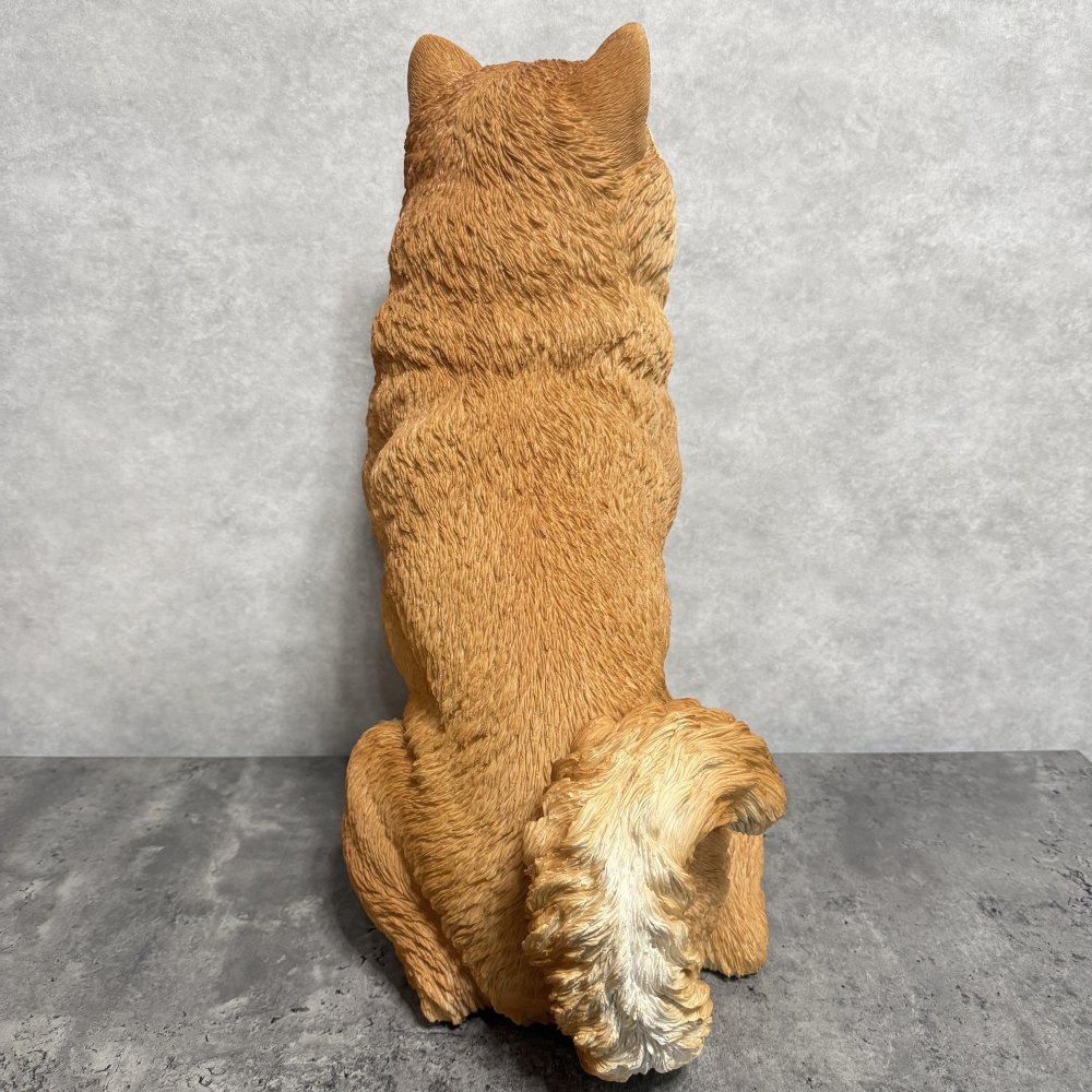 置物 お座りにっこり柴犬 大 グッズ 高さ52.5cm woobia ウービア 大きい 大型 おしゃれ ガーデン インテリア オブジェ 可愛い プレゼント 北欧 玄関 雑貨 動物 モダン 庭 ギフト 屋外 家 リアル 玄関先 ガーデンオーナメント ガーデニング 犬 いぬ 柴