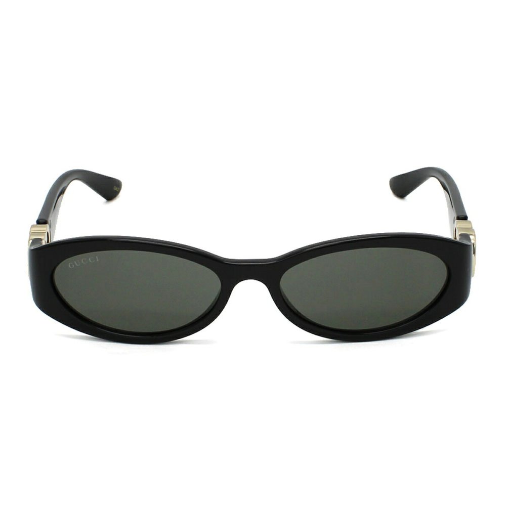 グッチ GUCCI サングラス グローバルフィット アイウェア UVカット オーバル キャットアイ GG1660S-001 メンズ レディース ユニセックス ブラック+グレー 国内正規品