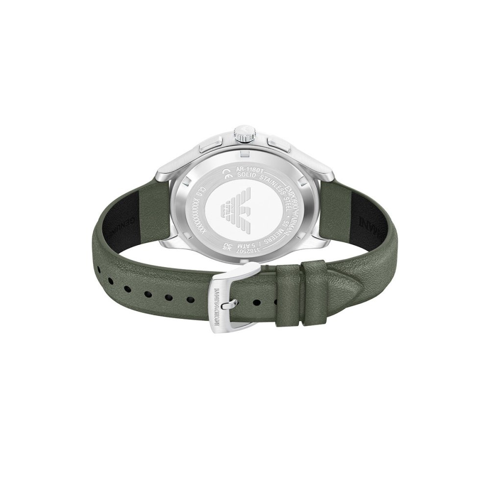 エンポリオアルマーニ EMPORIO ARMANI 腕時計 メンズ クロノグラフ レザー AR11801【2026 新作】