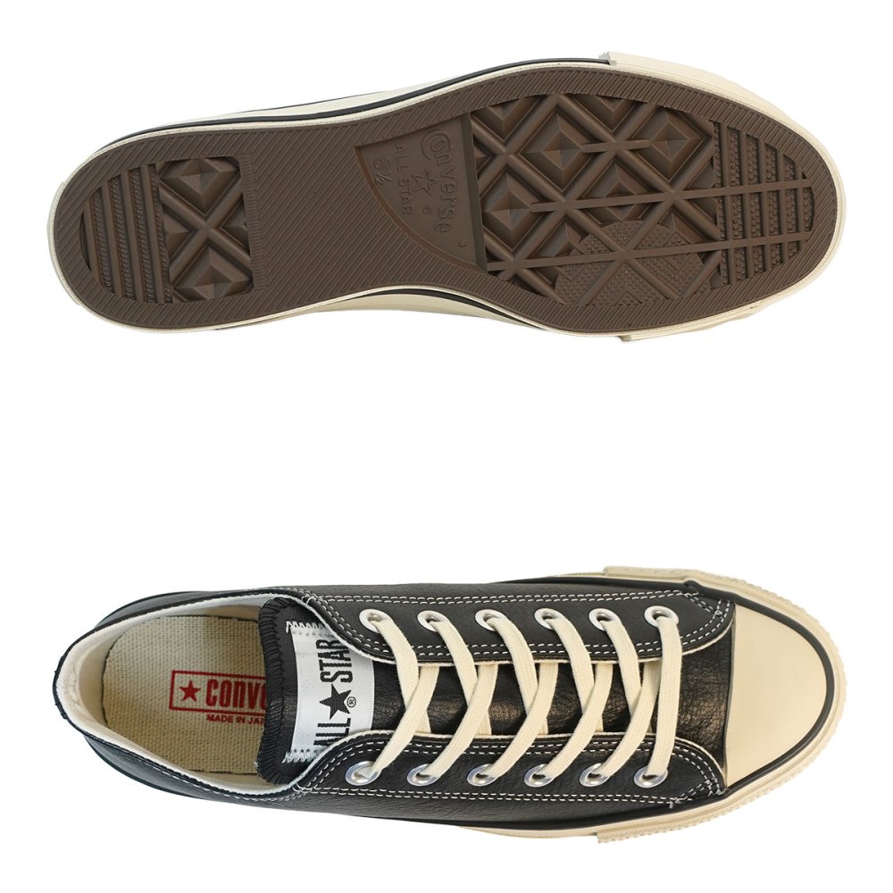 コンバース CONVERSE スニーカー メンズ レディース ローカット レザー オールスター J OX ブラック LEATHER ALL STAR J OX 日本製