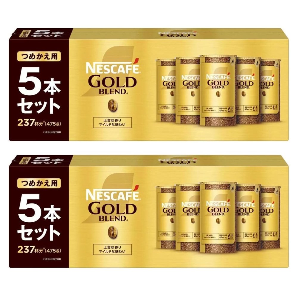 ネスカフェ　ゴールドブレンド　詰め替え　10本パック　エコ＆システムパック　レギュラー　詰め替え用　95g×10本（合計950g）約474杯分　バリスタ対応　コーヒー　ギフト　まとめ買い　ストック　オフィスでの補充