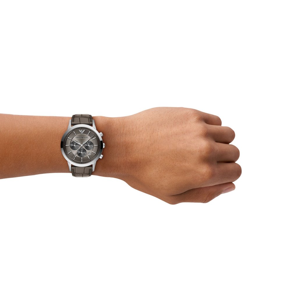 エンポリオアルマーニ EMPORIO ARMANI 腕時計 メンズ クロノグラフ レザー AR11821【2026 新作】