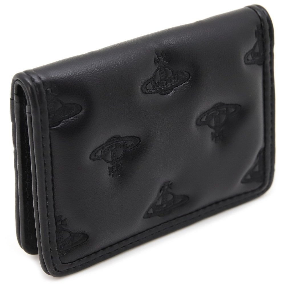 ヴィヴィアンウエストウッド カードケース カードホルダー レディース メンズ 男女兼用 パスケース Vivienne Westwood ヴィヴィアン マルチオーブ型押し ブラック VW4300 (54020012W-S002K-N201) 【2026年秋冬モデル】 【ラッピング無料 誕生日 お祝い プレゼント ギフト 贈り物】