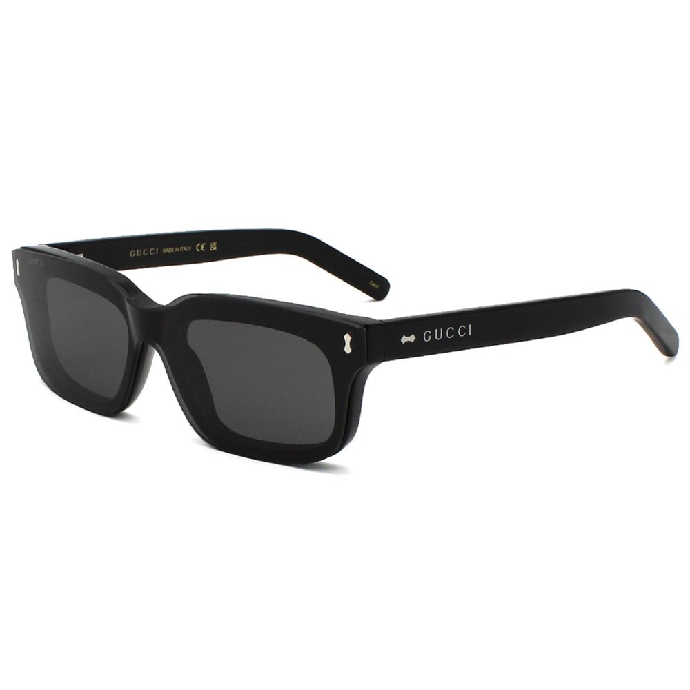 グッチ GUCCI サングラス EYEWEAR グローバルフィット 2WAY UVカット アイウェア スクエア GG1711S-001 メンズ レディース ユニセックス ブラック+トランスペアレント（クリア）+ クリップオン装着時スモーク 国内正規品