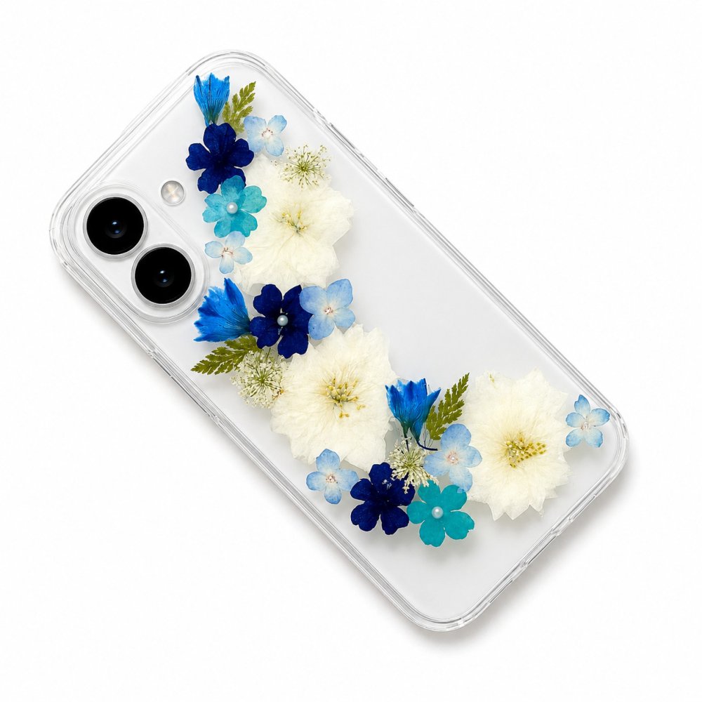 【ほぼ全機種対応スマホケース❁】押し花スマホケース NO.519 3color（着日指定不可） 押し花＆レジン iPhone/Xperia/AQUOS/Galaxy他