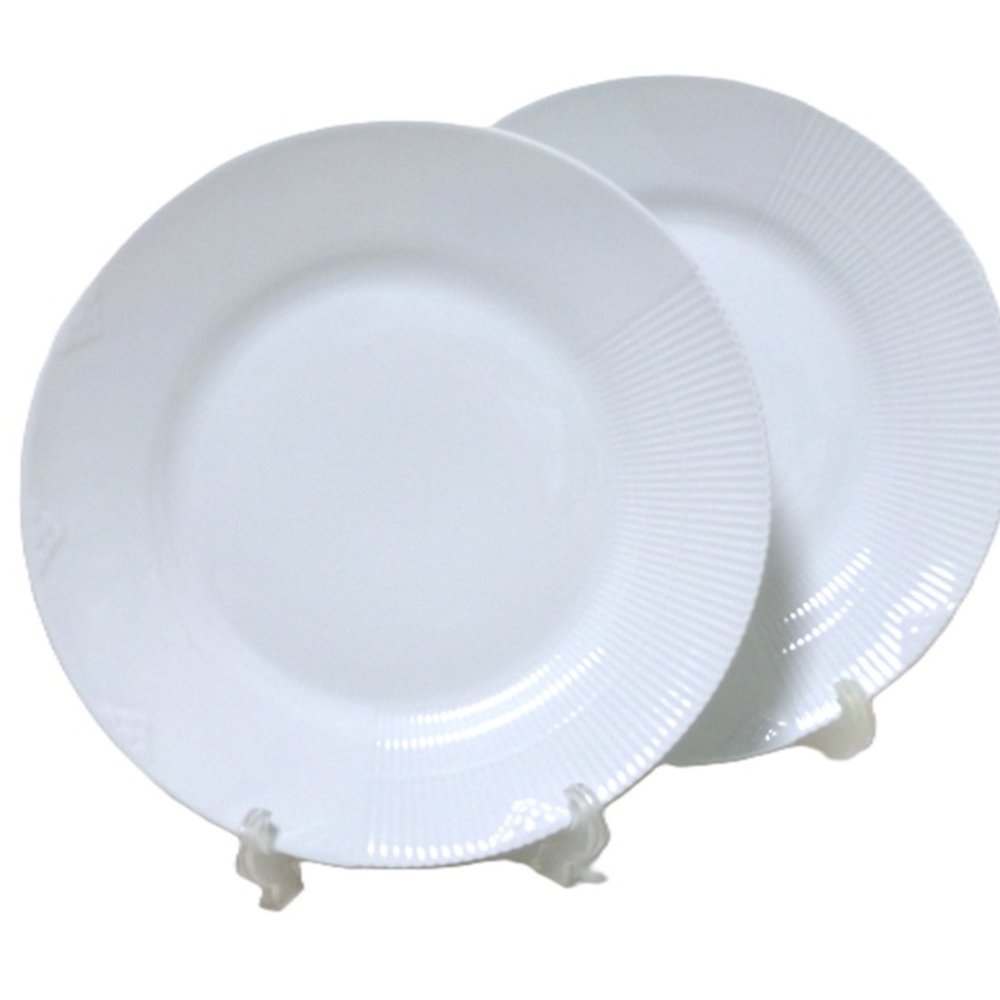 ロイヤルコペンハーゲンROYAL COPENHAGEN　エレメンツ　ホワイトELEMENTS  WHITE　2597625／1017498プレート26cm PLATE  FLAT  ペア【ブランドボックス付属】【御結婚御祝・内祝・新築御祝・還暦御祝・御礼・寿・ギフト包装可能】
