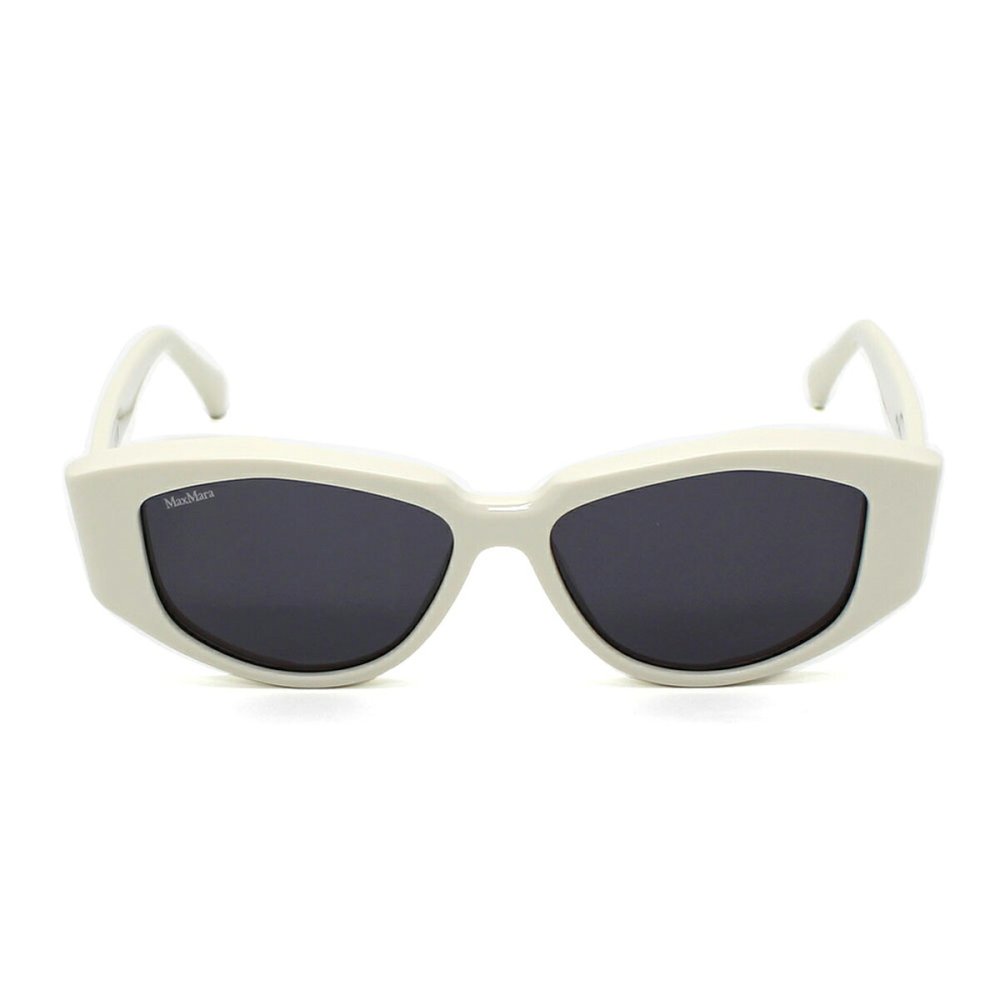 マックスマーラ Max Mara サングラス グローバルフィット UVカット アイウェア キャットアイ フォックス MM0161/S 21A 52 メンズ レディース ユニセックス オフホワイト+ダークグレー 海外正規品