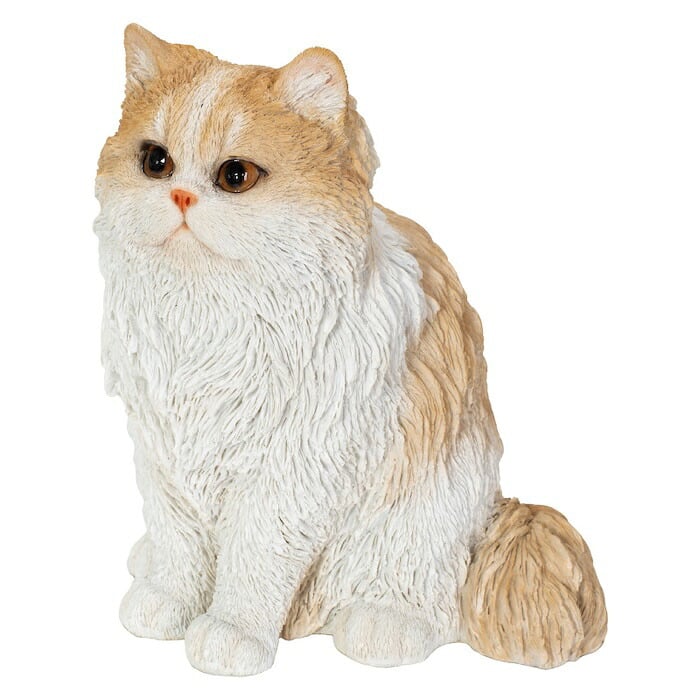 猫 置物 リアルでかわいい おしゃれ 大きい ペルシャ猫クリーム 大 ネコ 高さ31cm woobia ウービア ガーデン インテリア オブジェ 可愛い プレゼント 北欧 玄関 雑貨 動物 モダン 面白い 庭 ギフト 屋外 家 玄関先 ガーデンオーナメント