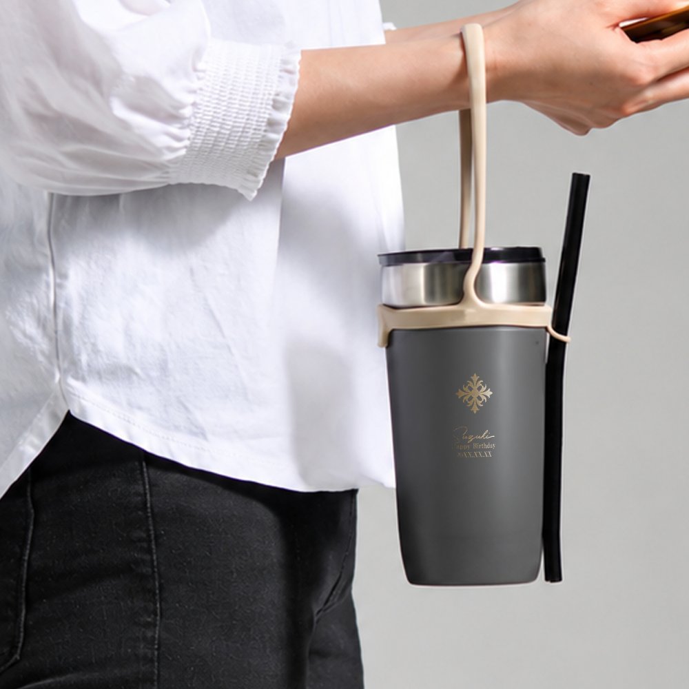 ★【名入れ無料 プレゼント】ストロー付 3Wayタンブラー 520ml 全2色 【マーク】 BPAフリー tote ストロー付き 3way タンブラー 520ml ストロー 付き ストラップ付 持ち運び 簡単 保温 保冷 大容量 無料ラッピング