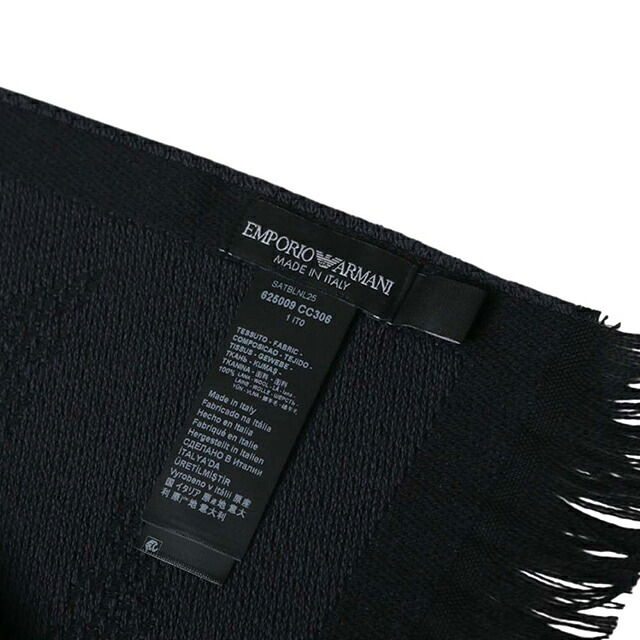 エンポリオ アルマーニ EMPORIO ARMANI マフラー 625009-cc306-00044 メンズ ANTRACITE マフラー