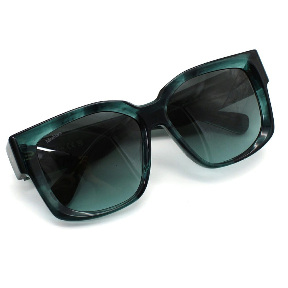マックスマーラ Max Mara サングラス ノーズパッド UVカット アイウェア スクエア MM0145/S 98P 54 メンズ レディース ユニセックス グリーンマーブル+グリーングラデーション 海外正規品