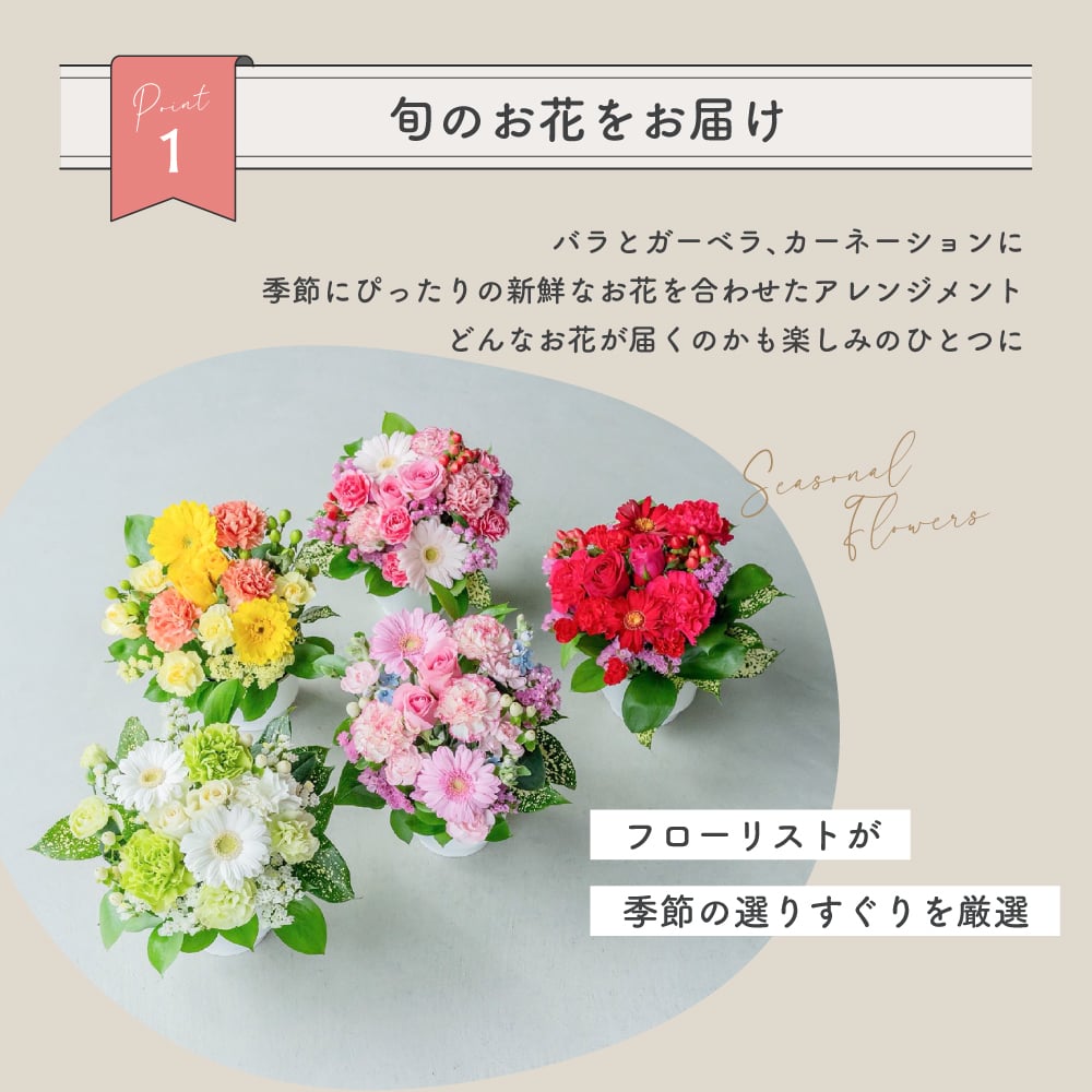 カラフルガーデン アレンジメントS  生花 花市場から直送 お祝い 誕生日 記念日