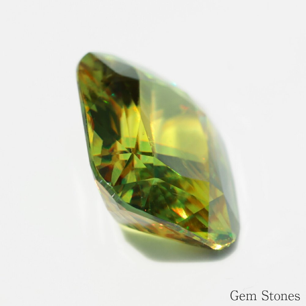 希少 スフェーン 6.374ct 高品質 アップルグリーン  ルース 宝石 裸石 大粒 イエロー グリーン ジュエリー オリジナル 制作 コレクション 記念 お守り 誕生日 プレゼント