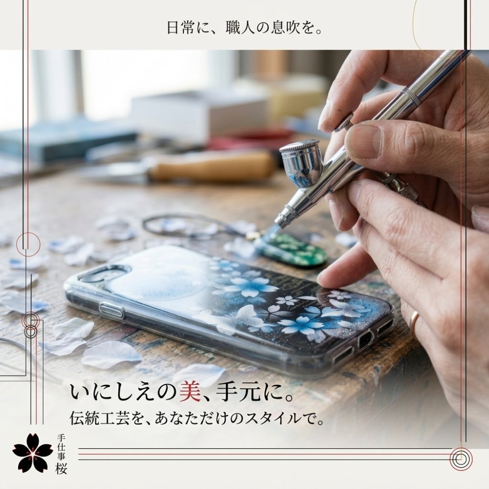 【全機種対応】スマホケース『伊』名入れ 送料無料 和柄 和風 桜 職人 伝統工芸 ハンドメイド ハードケース 手帳型 iPhone 17 Xperia AQUOS Android 各機種対応