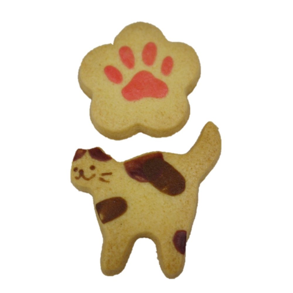 ねこちゃん好きの方へのお礼の贈り物に！ありがとうございましたメッセージクッキーギフト【お礼・内祝い・返礼焼き菓子】(7種入り) 