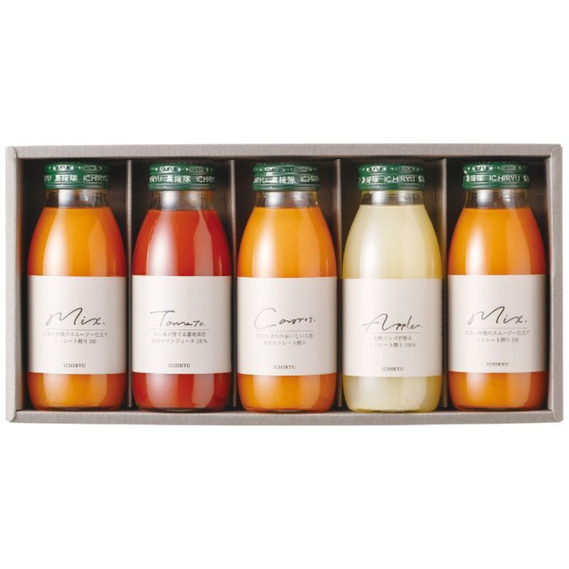 【ギフト対応無料】お歳暮・冬ギフト いち粒 JOY JUICES 4種5本セット(200ml) JJ30M (JJ30M) ※送料無料(北海道・沖縄は除く)