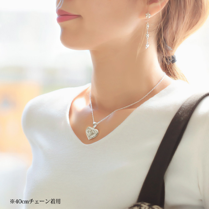 ハワイアンジュエリー シルバー ペンダントトップ 刻印 無料 誕生石入れ可 シンプルハート シンプル シルバー925 ネックレス チェーン別売 ペンダントヘッド メール便 彼女 妻 女性 レディース 誕生日 プレゼント ハロウィン 【品番：SP2661】