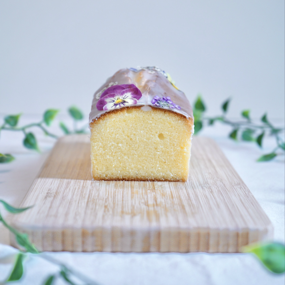 【送料無料】【食べられるお花のパウンドケーキ】　ギフト/ご褒美/プレゼント/お祝い/誕生日