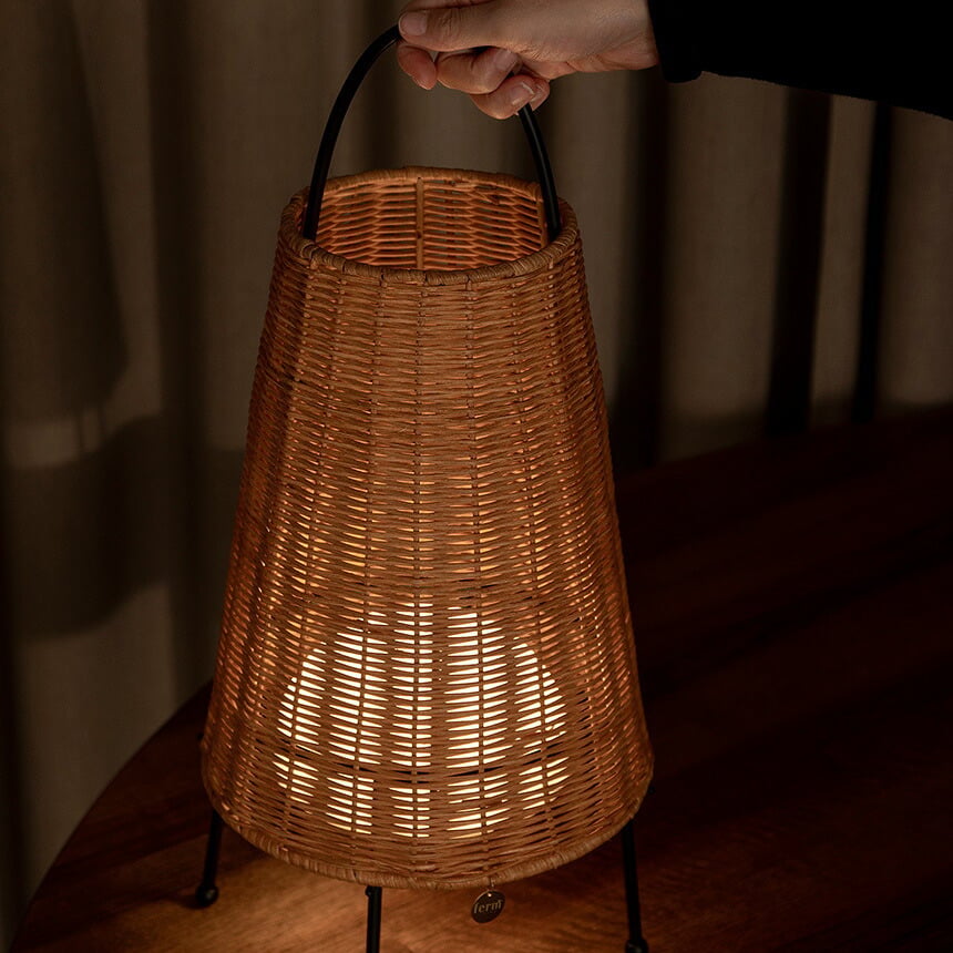 ferm LIVING ファームリビング Porti Braided Lamp ポルティ プレイデッドランプ 間接照明ポータブルランプ ライト 北欧インテリア 雑貨 インテリア