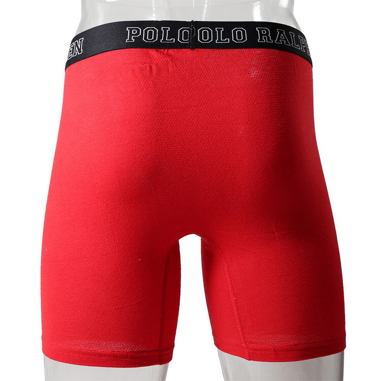 ポロラルフローレン：CLASSIC FIT BREATHABLE MESH ボクサーブリーフ 3PK (RL2000レッド/ストライプ/ポロブラック)[ボクサーパンツ/ 男性下着/ メンズインナー/人気ブランド/おすすめギフト/誕生日プレゼント/メンズファッション]