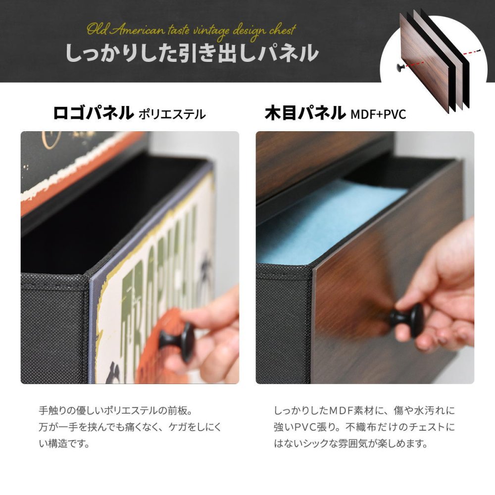 ターンハンガーラック RVLS0385 ハンガーチェスト リビング収納 ヴィンテージ レトロ 角型 スチール 引き出し付き幅59cm 奥行30cm 高さ174cm 新生活