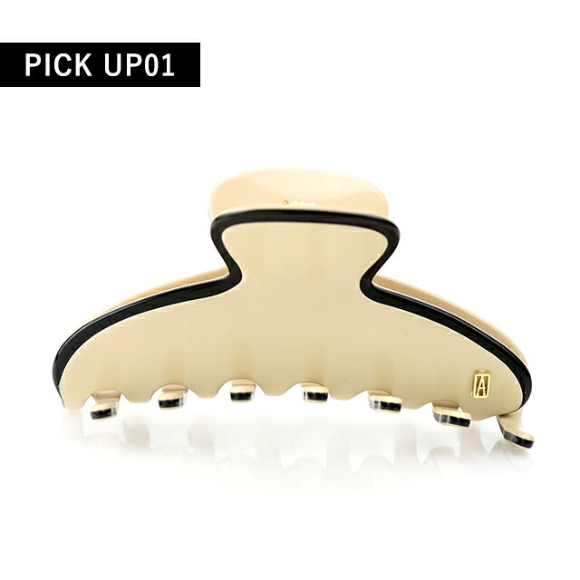アレクサンドル ドゥ パリ ヘアクリップ レディース ブランド ALEXANDRE DE PARIS リズレMクリップ ACCM-14278-03-S ベージュ ブラック