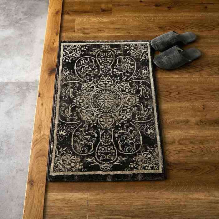 ラック 玄関 屋内 屋外 輸 入 ネカル アイボリー 約50×80cm 長方形 民族調 エスニック モダン シンプル オールシーズン 丈夫 50×80cm ノーア ブ 新生活