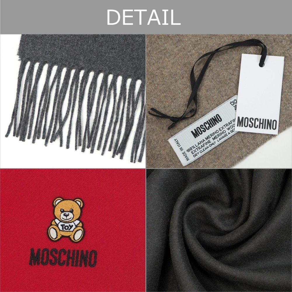 【MOSCHINO】 モスキーノ　マフラー　モスキーノマフラー レディース メンズ  ブランド　マフラー/ストール/ブランドマフラー/ウール/クリスマス/ラッピング/誕生日/女性/男性/プレゼント/ギフト/かわいい【送料無料】