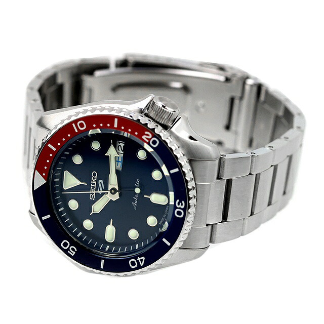 アウトレット セイコー5 スポーツ 日本製 自動巻き 機械式 限定モデル メンズ 腕時計 ブランド SKX Series SBSA003 SKX SEIKO スポーツ ネイビー