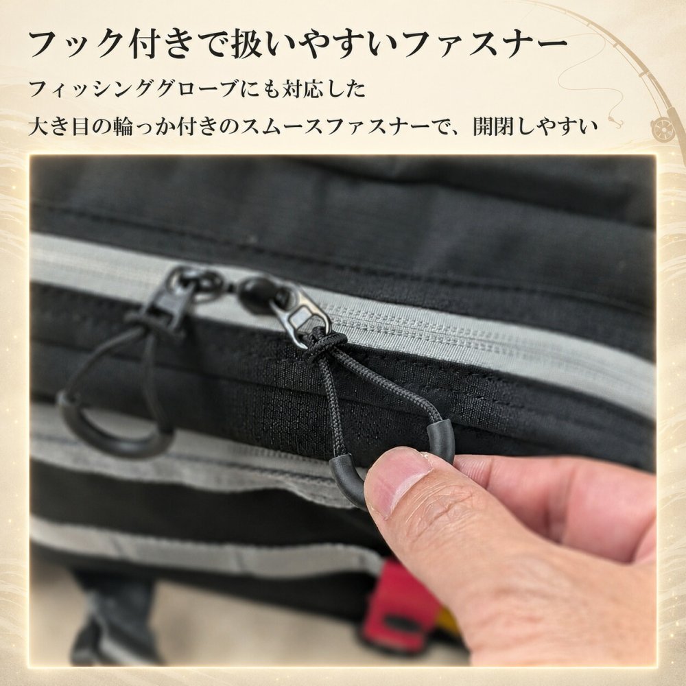 【ラッピング無料・レビュー投稿で保証120日】釣り用品 Gran Walker グランウォーカー ワンショルダー タックルバッグ 約6.5L ロッドホルダー ウエストベルト付き 釣り バッグ ギフト アウトドア用 キャンプ 