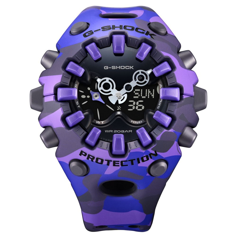 G-SHOCK カシオ Gショック CASIO アナデジ 限定モデル 腕時計 メンズ GA-V01CMG-6AJF BOLD CAMO Series COLOR CAMO パープル【2026 新作】