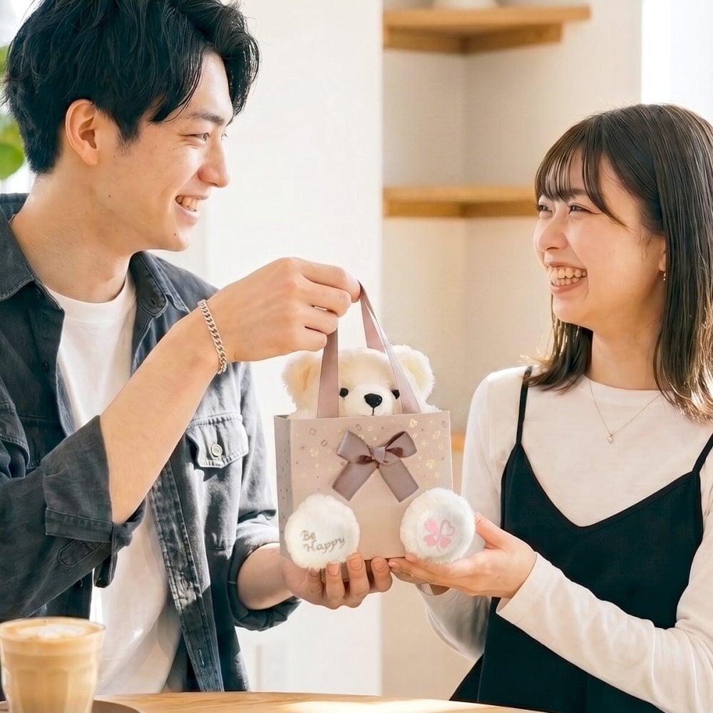 ネックレス レディース ハッピーテディベア ステンレス 彼女 女性 誕生日プレゼント 記念日