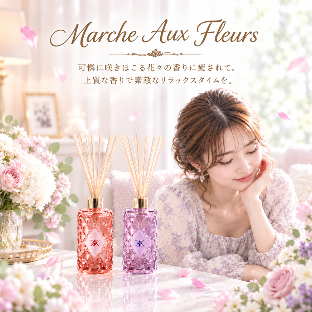 フレグランス ディフューザー Marche Aux Fleurs Fragrance Diffuser 選べる 箱入り