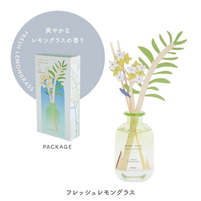 【ラッピング付き】リードディフューザー スティック おしゃれ アロマディフューザー ルームフレグランス 木製リード 花 北欧インテリア 草花モチーフ 芳香剤 インテリア 香り ボタニカル 雑貨 新生活 プチギフト プレゼント リビング