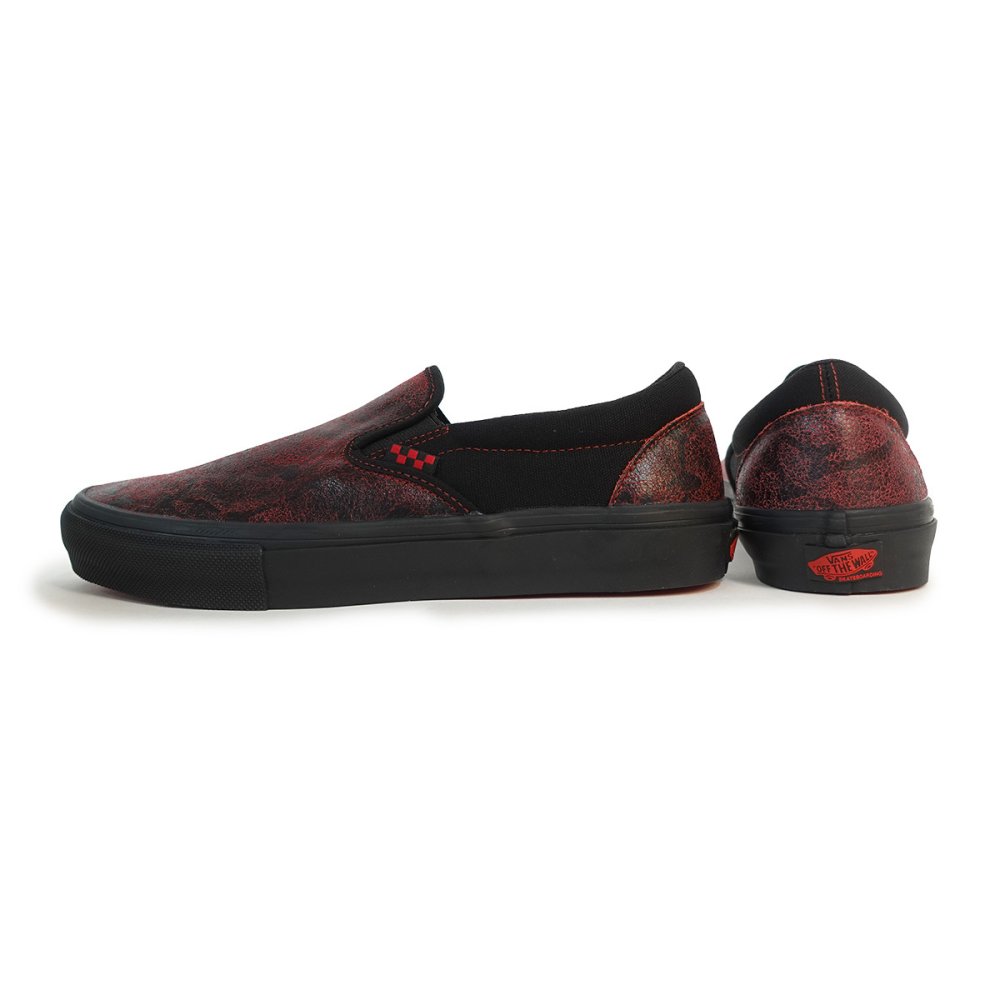 【並行輸入品】バンズ VANS スニーカー メンズ  靴 スケート スリッポン SAW レッド/ブラック VN0A5FCAY25 SKATE SLIP-ON SAW RED/BLACK