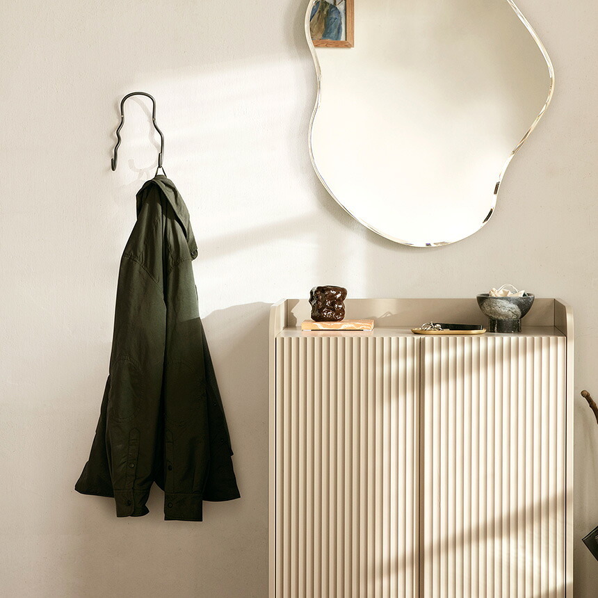 ferm LIVING ファームリビング ウォールハンガー Curvature ダブルフック ウォールハンガー壁掛け フック 北欧雑貨 おしゃれ 帽子 バッグ コート インテリア雑貨 北欧 雑貨 インテリア うねうねフック