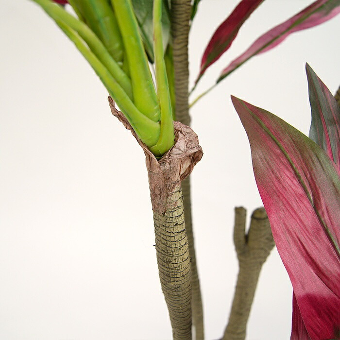 観葉植物 造花 ドラセナ パープル BROWN 全高約180cm 大型 フェイクグリーン 高級 本物そっくり リアル おしゃれ 赤 紫 インテリア 人工観葉植物 アーティフィシャルグリーン モダン オフィス 店舗 ホテル 開店祝い 室内 リビング 玄関 風水 フェイク