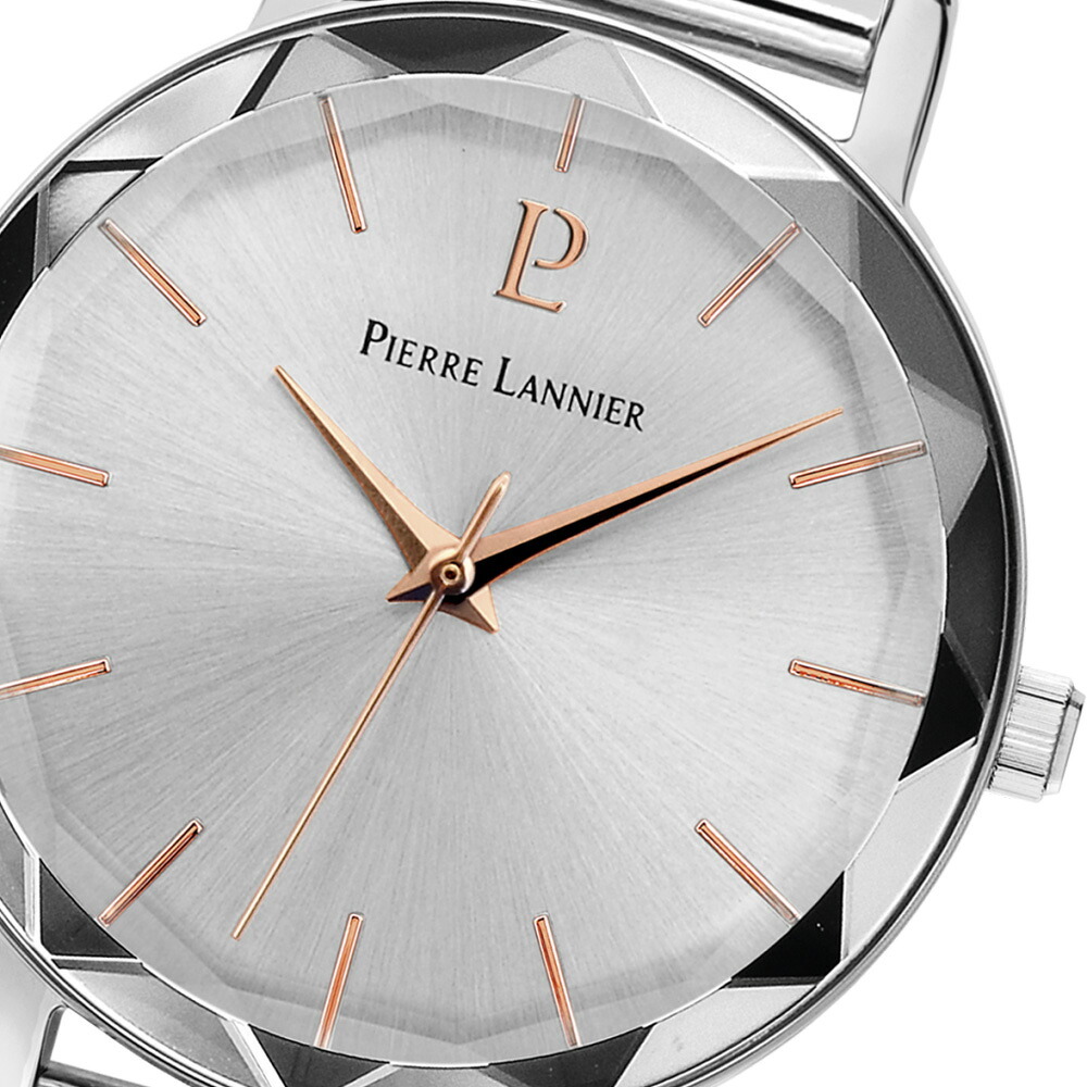 ピエールラニエ PIERRE LANNIER レディース 腕時計 クオーツ マルチプル MULTIPLES 30mm P009M628 ラウンド メッシュベルト シルバー