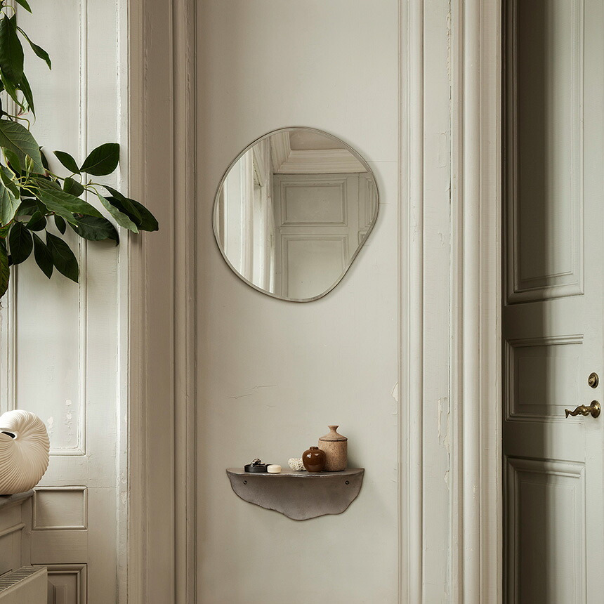 ferm LIVING ファームリビング 壁掛けミラー Pond Mirror ポンドミラー S 壁掛け鏡 北欧インテリア 家具 おしゃれ ミラー ウォールミラー 北欧ブランド 人気 おすすめ