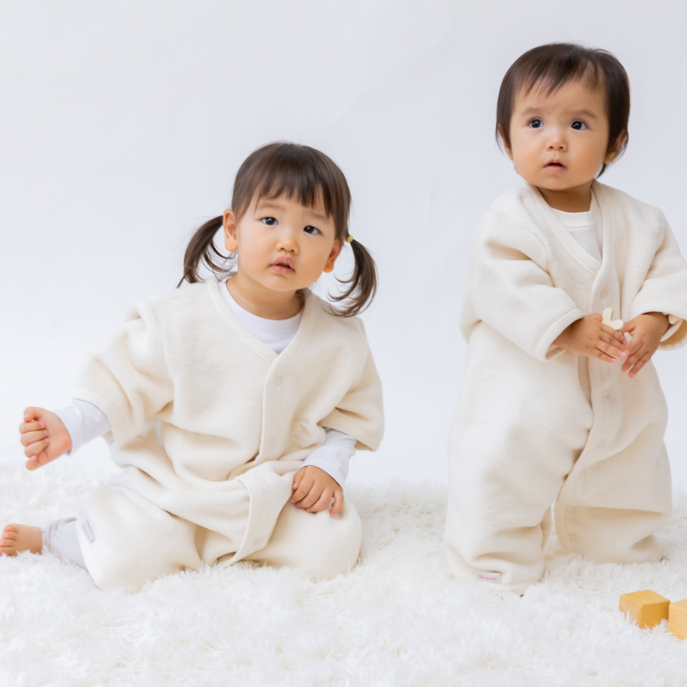 日本製 オーガニック コットン【毛布屋の綿毛布 半袖 スリーパー】２way 袖付き 半袖 ロンパース 新生児 綿１００％ 着る毛布 毛布 綿毛布ベビー コットンスリーパー シンプル ベビー綿毛布 赤ちゃん毛布 ベビー 毛布 人気 冬 暖か おすすめ お昼寝 赤ちゃんの夢 新生児