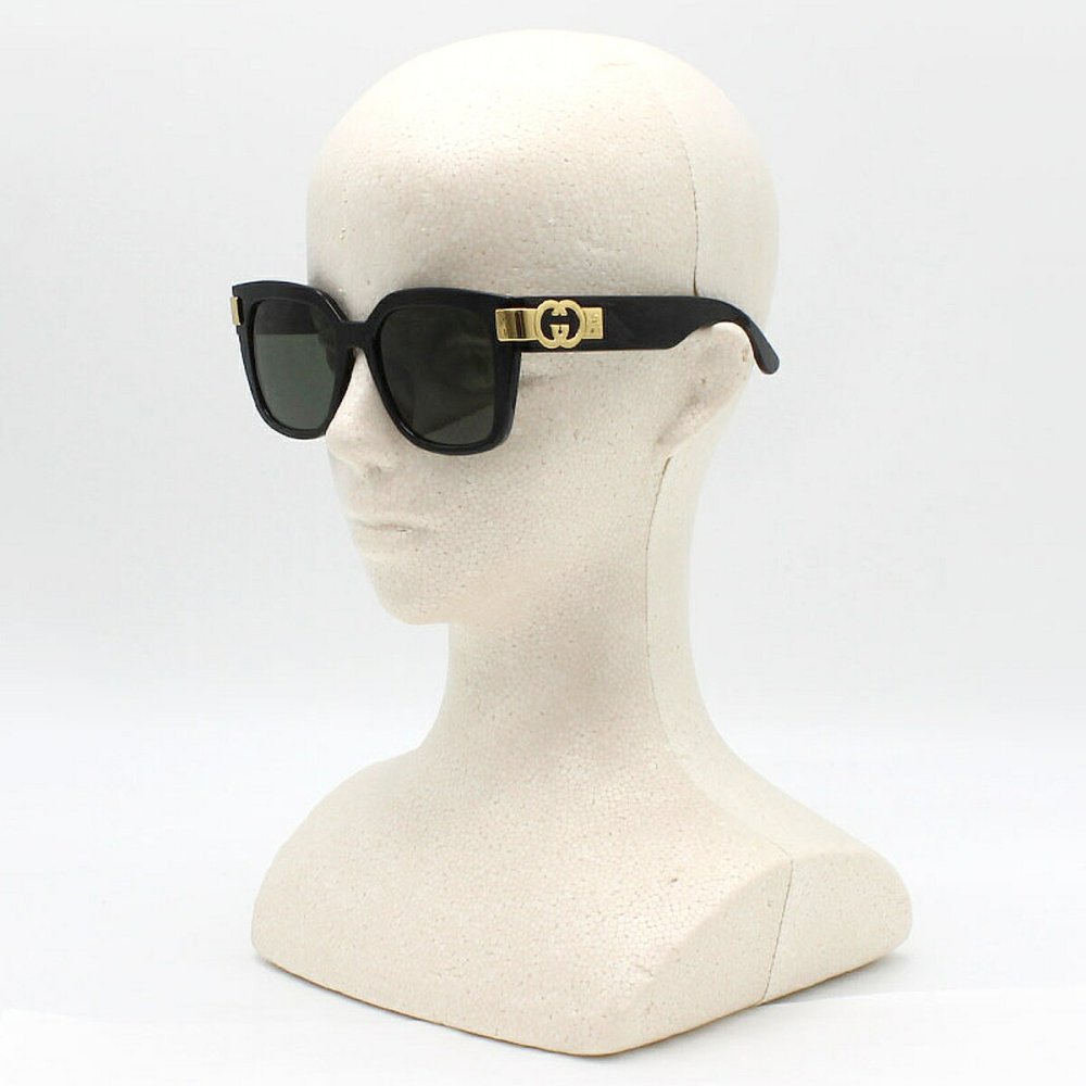 グッチ GUCCI サングラス アジアンフィット UVカット アイウェア ウェリントン GG1690SK-001 メンズ レディース ユニセックス ブラック+グレー 国内正規品