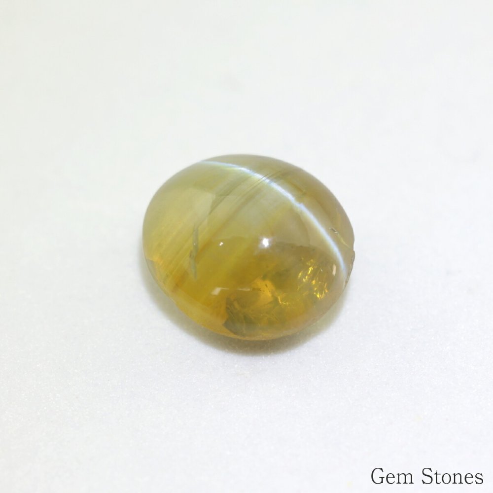 クリソベリルキャッツアイ 3.386ct ルース 宝石 裸石 クリソベリル ブラウン イエロー キャッツ ネコ ジュエリー オリジナル 制作 コレクション 誕生石 10月 記念 お守り 誕生日