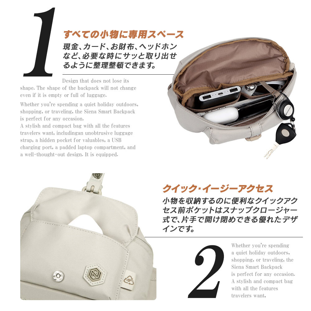 【正規輸入販売代理店】ボディバッグ ブランド おしゃれ レディース 斜めがけ 大人 ノルディス Nordace Eclat Re:Life スリングバッグ ND1100 旅行 コンパクト 耐水